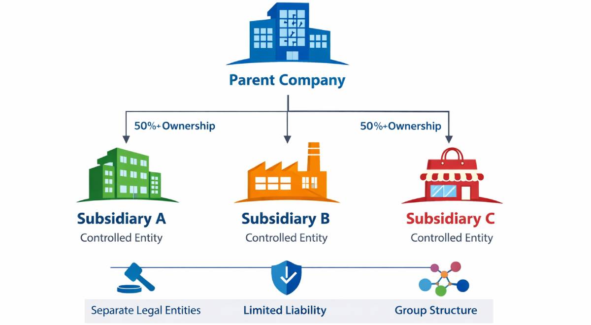 parent company vs subsidiary